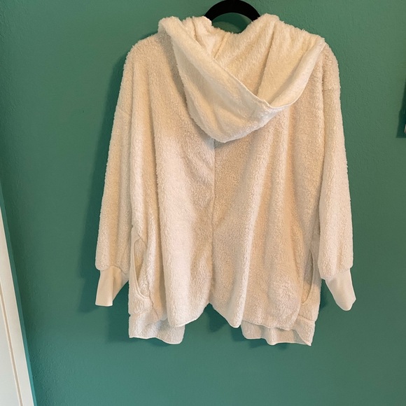 Soft open cardigan with hood - Picture 3 of 7